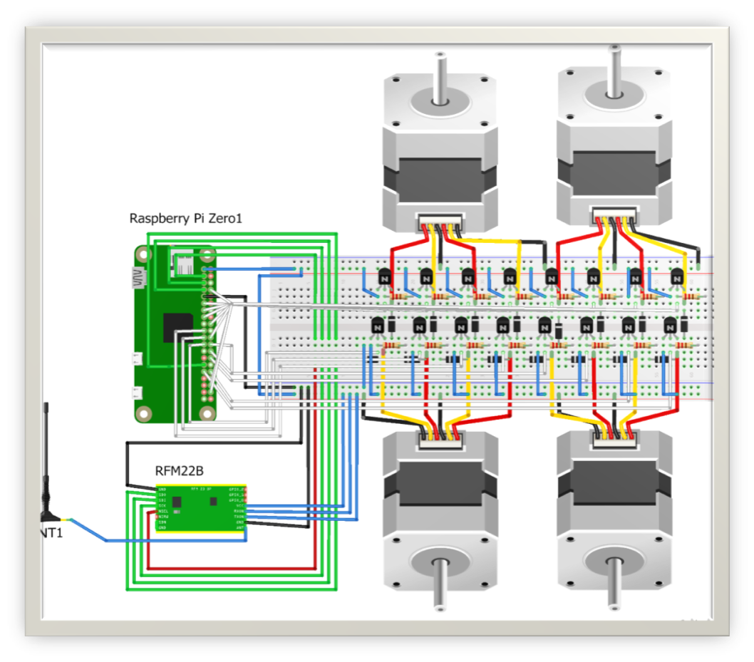 The electrical diagram of the Hy-Drone-Kit in all of its glory